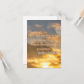 Psalms 72:5 KJV Bijbel verse Pic Flat Wenskaart Kaart (Voorkant / Achterkant in situ)