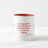 Psalms 72:7 KJV Bijbel Verse Mok met twee tonen (Midden)