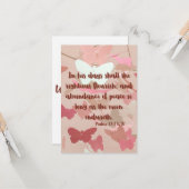 Psalms 72:7 KJV Bijbel verse Pic Flat Wenskaart Kaart (Voorkant / Achterkant in situ)