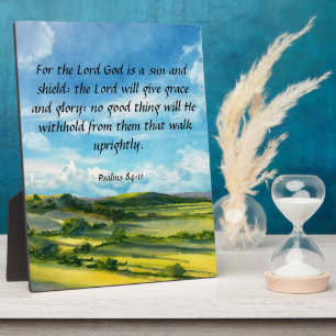 Psalms 84:11 Plaque Fotoplaat
