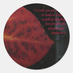 Psalms 86:3 ronde sticker