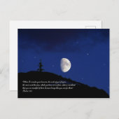 Psalms 8:3,4 Inspirerend voor scripts Briefkaart (Voorkant / Achterkant)