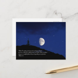 Psalms 8:3,4 Inspirerend voor scripts Briefkaart