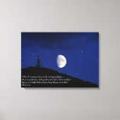 Psalms 8:3,4 Inspirerend voor scripts Canvas Afdruk (Voorkant)