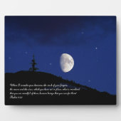 Psalms 8:3,4 Inspirerend voor scripts Fotoplaat (Voorkant)