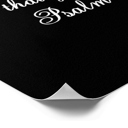 Psalms 8:3,4 Inspirerend voor scripts Poster (Hoek)