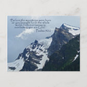 Psalms 90:2 Rocky Mountains Inspirerend Briefkaart (Voorkant)