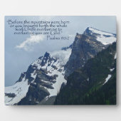 Psalms 90:2 Rocky Mountains Inspirerend Fotoplaat (Voorkant)