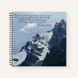 Psalms 90:2 Rocky Mountains Inspirerend Notitieboek