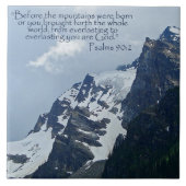 Psalms 90:2 Rocky Mountains Inspirerend Tegeltje (Voorkant)