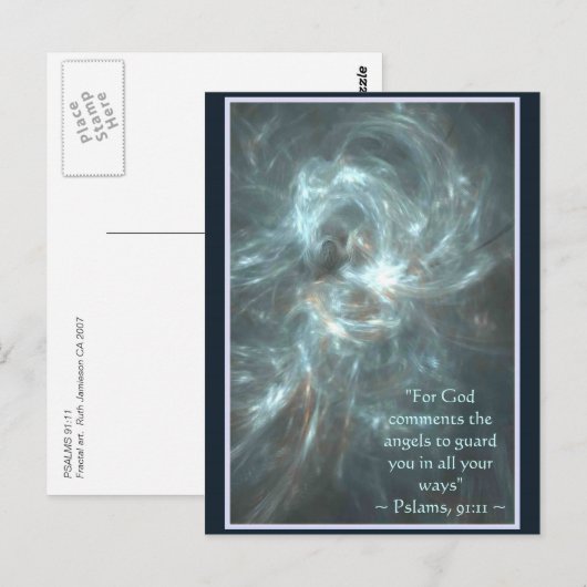 PSALMS 91:11 BRIEFKAART (Voorkant / Achterkant)