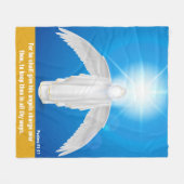 Psalms 91:11 - Faith Fleece Blanket, 50 x 60 inch (Voorkant (Horizontaal))