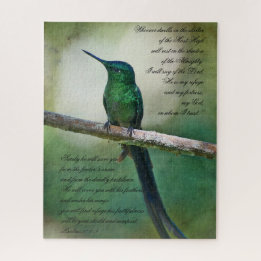 Psalms 91:1 = 4 Inspirerend Legpuzzel