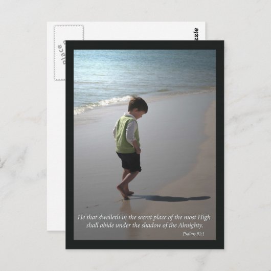 Psalms 91:1 briefkaart (Voorkant / Achterkant)