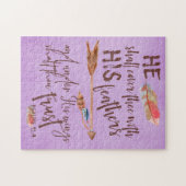 Psalms 91.4 Bijbel Verse Legpuzzel (Horizontaal)