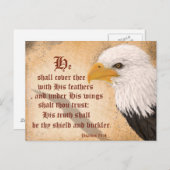 Psalms 91:4 briefkaart (Voorkant / Achterkant)