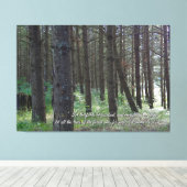 Psalms 96:12 Inspirerend Canvas Afdruk (Insitu (Houten vloer))