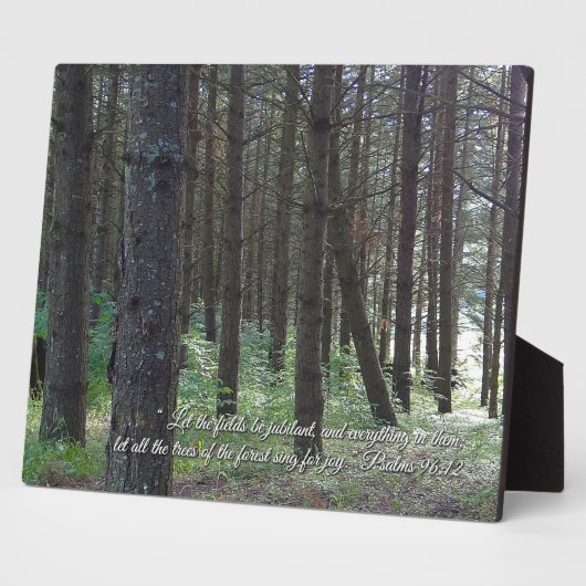 Psalms 96:12 Inspirerend Fotoplaat (Zijkant)