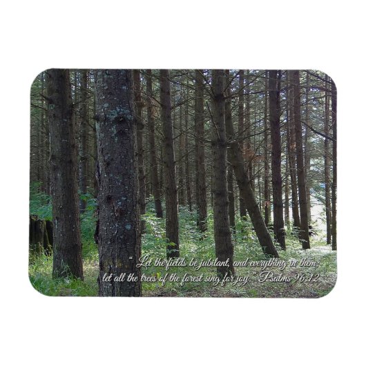 Psalms 96:12 Inspirerend Magneet (Horizontaal)