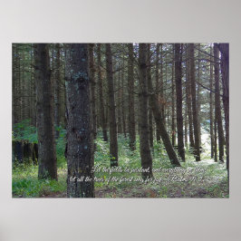 Psalms 96:12 Inspirerend Poster