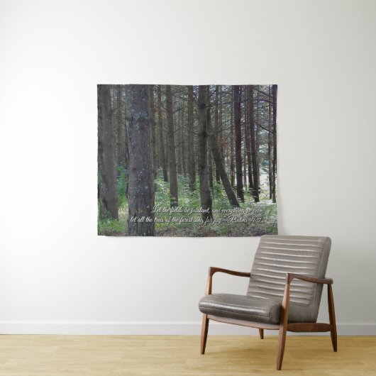 Psalms 96:12 Inspirerend Wandkleed (In Situ (horizontaal))