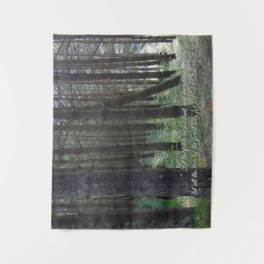 Psalms 96:12 Inspirerend Wandkleed (Voorkant)