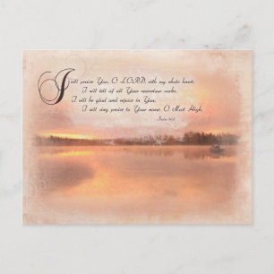 Psalms 9:1-2 - Ik zal de Heer met mijn Briefkaart