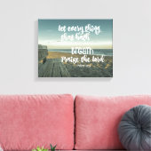 Psalms: Alles wat Hath Breath Phoogt Canvas Afdruk (Insitu (Woonkamer))