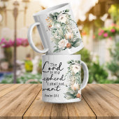 Psalms Bible Verse Floral Coffee Mug Koffiemok