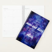 Psalms Bijbel Verse Faith waterverf Galaxy sterren Planner (Display)