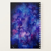 Psalms Bijbel Verse Faith waterverf Galaxy sterren Planner (Achterkant)