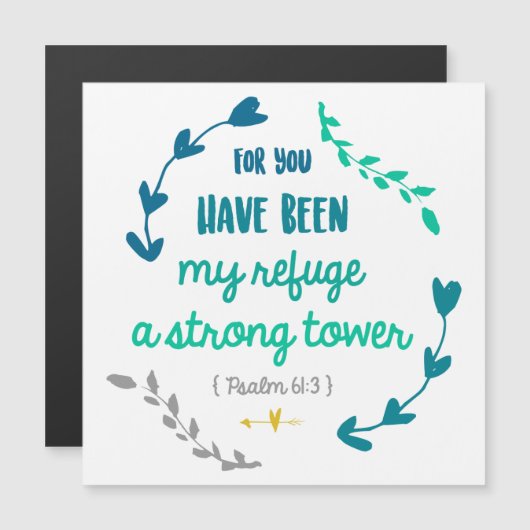 Psalms Bijbel Verse Quote Christelijk Faith Wreate (Voorkant / Achterkant)