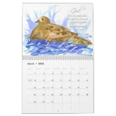 Psalms Bijbelscripts Waterverf Botanische Planten Kalender (Mar 2026)