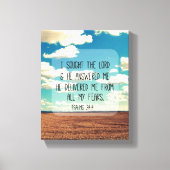 Psalms bijbelse versie canvas afdruk (Voorkant)