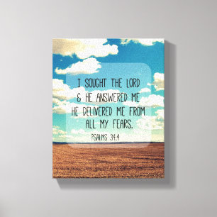 Psalms bijbelse versie canvas afdruk