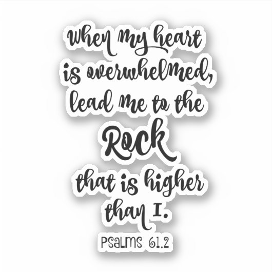 Psalms bijbelse versie sticker (Voorkant)