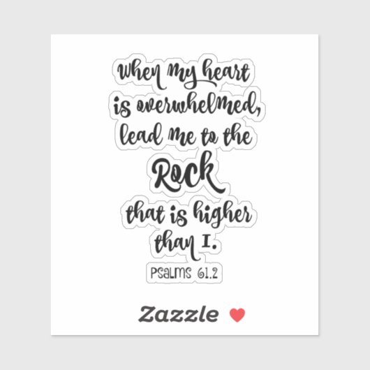 Psalms bijbelse versie sticker (Vel)