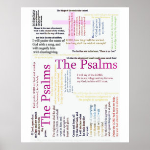 Psalms    Bijbeltekst Poster