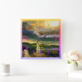 Psalms Christelijk-Faith gebed 100:5 Vierkante Klok (Huis)