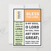 Psalms hoofdstuk 104 magnetische uitnodiging (Voorkant)