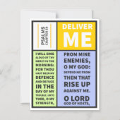 Psalms hoofdstuk 59 magnetische uitnodiging (Voorkant)