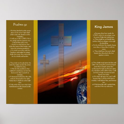 Psalms hoofdstuk 91 Posters 1 (Voorkant)