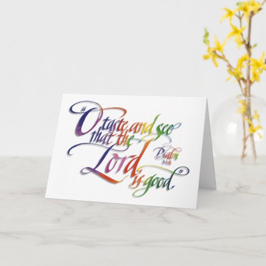 Psalms Kaart (Gele Bloem)