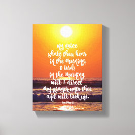 Psalms Morning Prayer Canvas Afdruk