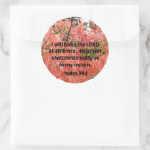 Psalms Ronde Sticker (Tas)