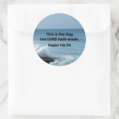 Psalms Ronde Sticker (Tas)