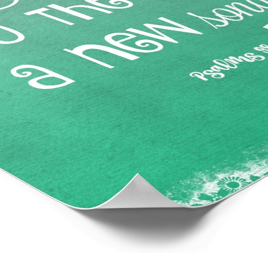 Psalms Sing Bible Verse Poster (Hoek)