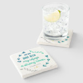 Psalms Sterke Tower Christelijke Bijbel Verse Wrea Stenen Onderzetter (Zijkant)