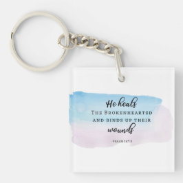 psalms tweble Christelijk Geloof God waterverf Sleutelhanger