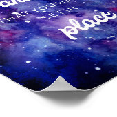 Psalms waterverf Galaxy Stars Bijbelprijsopgave Poster (Hoek)